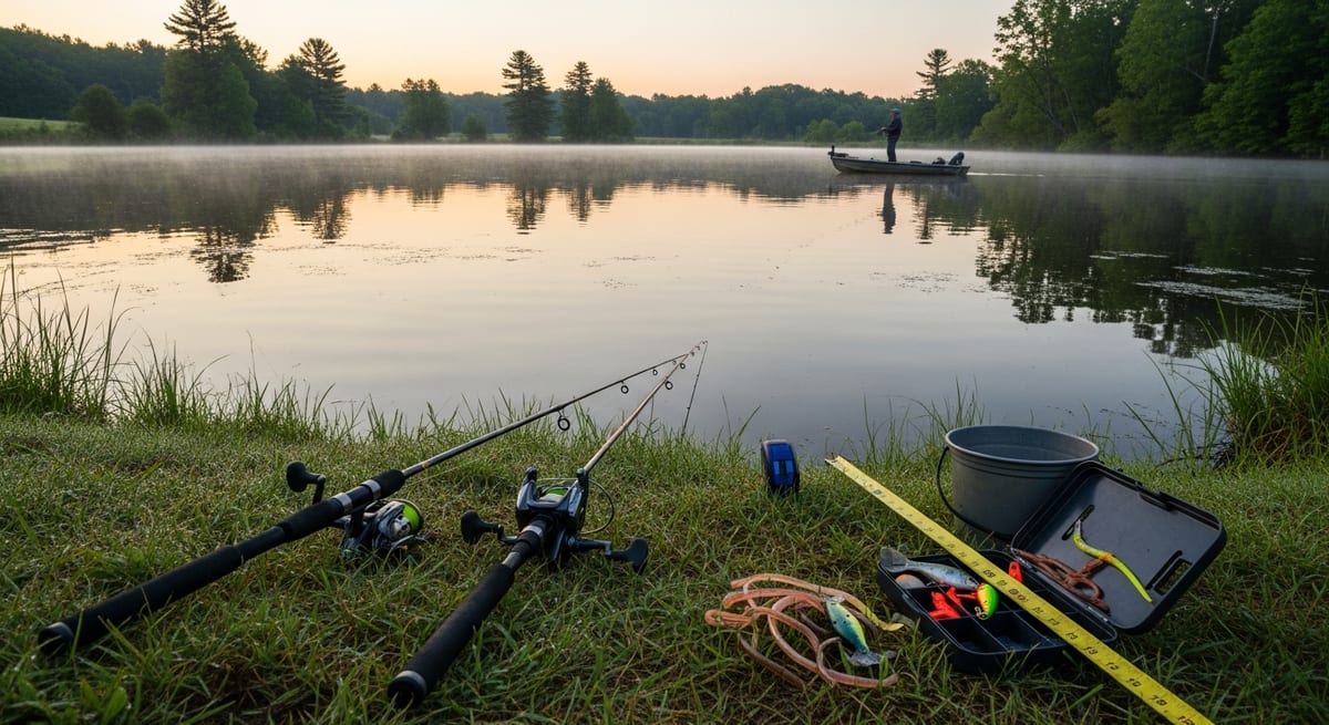 CT's Public Ponds Hold Largemouth and Smallmouth in Every Region. What Bass Fishing Communities Report About Starting Gear, Structure, Seasonal Timing, and the 12-Inch Limit New Anglers Most Often Miss.