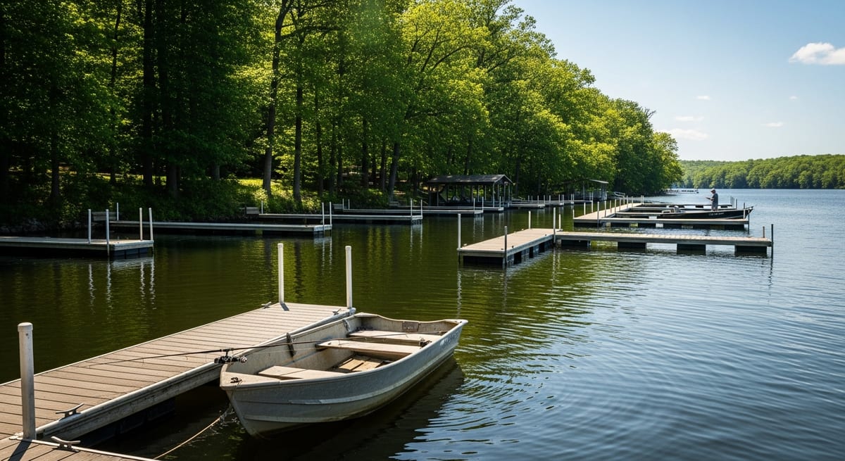 CT Impoundment Bass Regulars on Candlewood, Bantam, and Lillinonah Report Docks Hold the Biggest Midday Fish. What Community Reports, DEEP Freshwater Regs, and Summer Thermocline Patterns Show About Fishing Under Cover