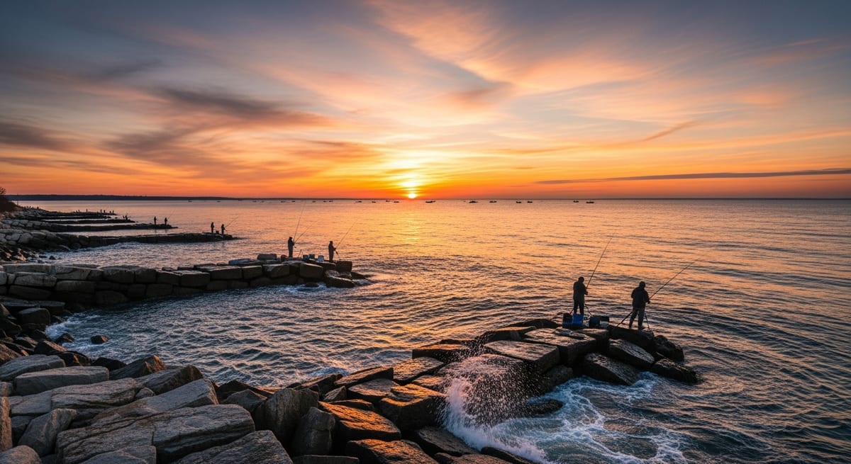 A Connecticut Shore Bluefish Blitz Lasts About Eight Minutes. The Anglers Who Catch Them Consistently Were Already Positioned at Structure Before It Started.