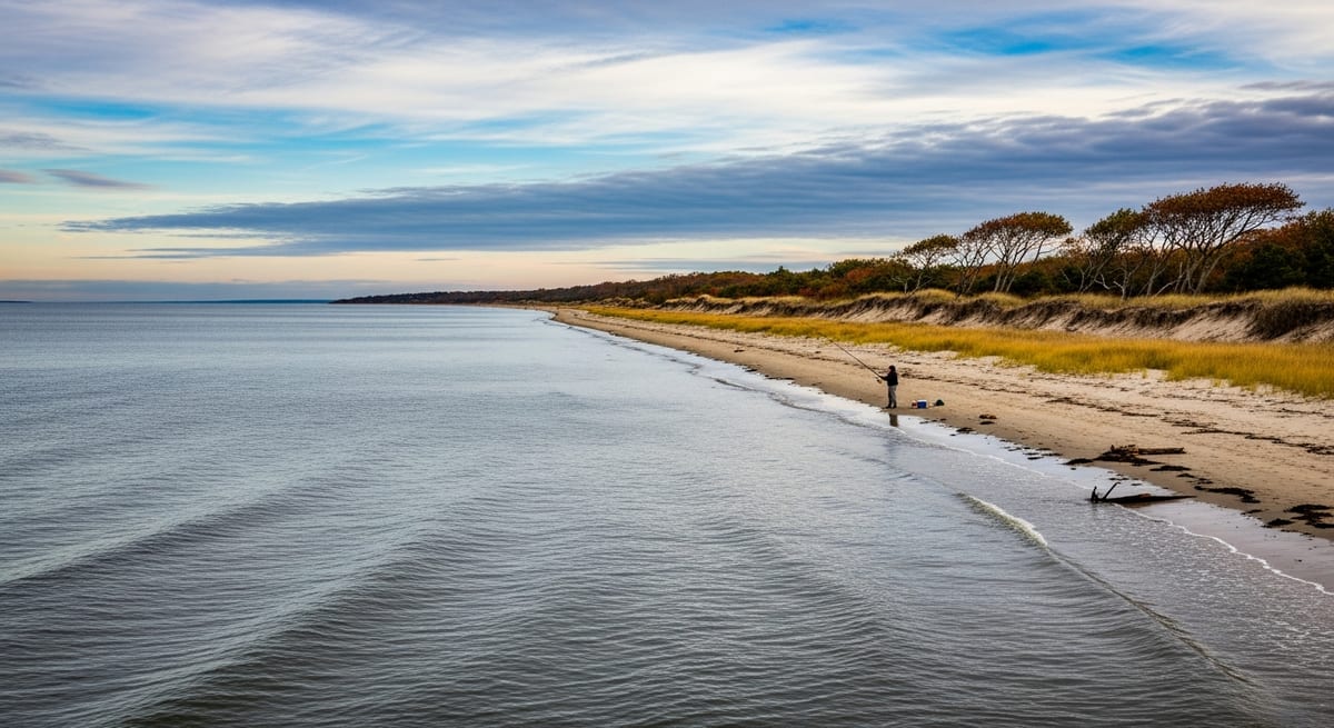 CT Fall Stripers Follow the 55-Degree Line, Not the Calendar. Most Shore Anglers Are Timing It Wrong.