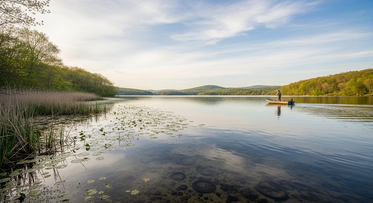 The Beds on Bantam and Candlewood Are Visible in May. CT's Spawning-Season Ethics for Bass, Trout, and Stripers Are Three Separate Questions — and Fishing Forums Usually Conflate Them.