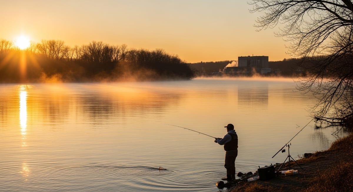 Warm-Water Discharge Stretches on the Connecticut River Stack Channel Catfish in Fall When Most CT Anglers Have Moved On. What DEEP 2025-2026 Freshwater Regulations, Night-Fishing Reports from Moodus Reservoir, and Bullhead Pond Communities Reveal