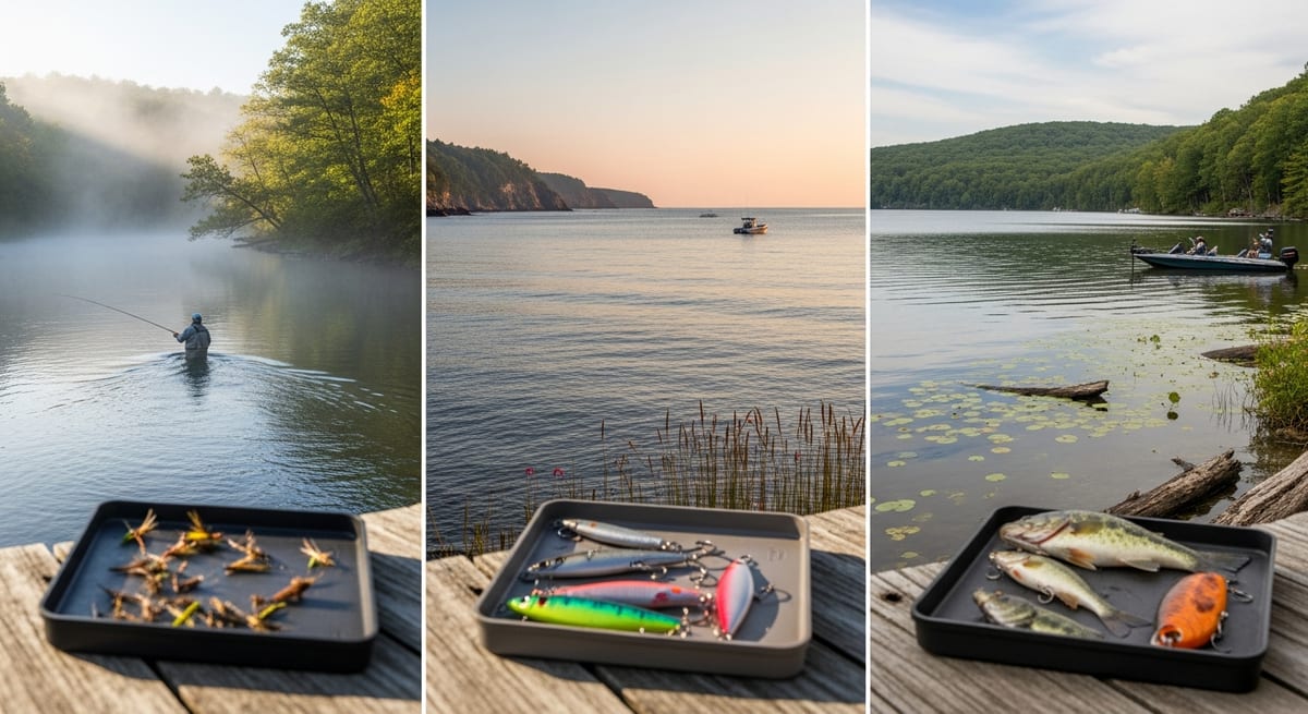 The CT Anglers Who Fish the Farmington, the Sound, and a Bass Lake in the Same Week Don't Carry Three Tackle Boxes. They Carry Three Trays.