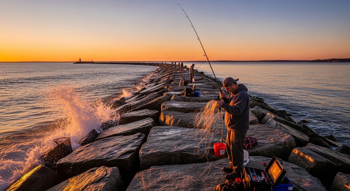 Tangled Line and Missed Targets at CT Shore Access Points Usually Trace to the Same Four Casting Mechanics. What Anglers on the Housatonic, Thames, and Long Island Sound Jetties Report.