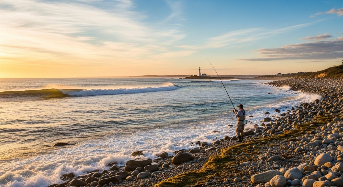 Saltwater Surf Fishing in Connecticut: Shore Access and Target Species