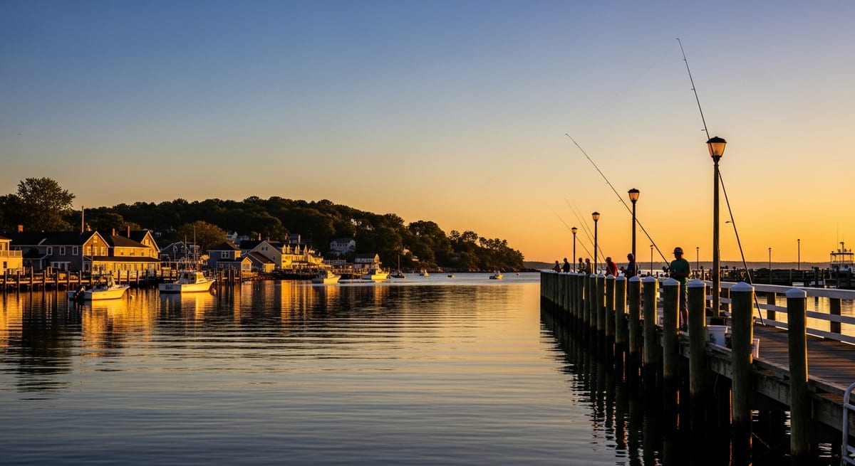 The Snapper Blue Run Hits CT Harbors Hard Every August. Dock Anglers From Niantic to Norwalk Call It the Best Kid Fishing of the Year.